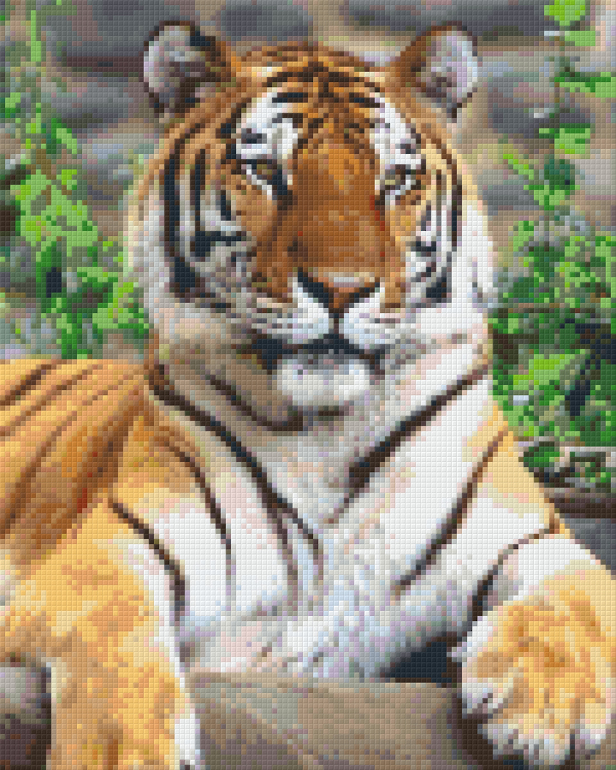 Siberian Tiger Nine [9] Baseplate PixelHobby Mini-mosaic Art Kit image 0